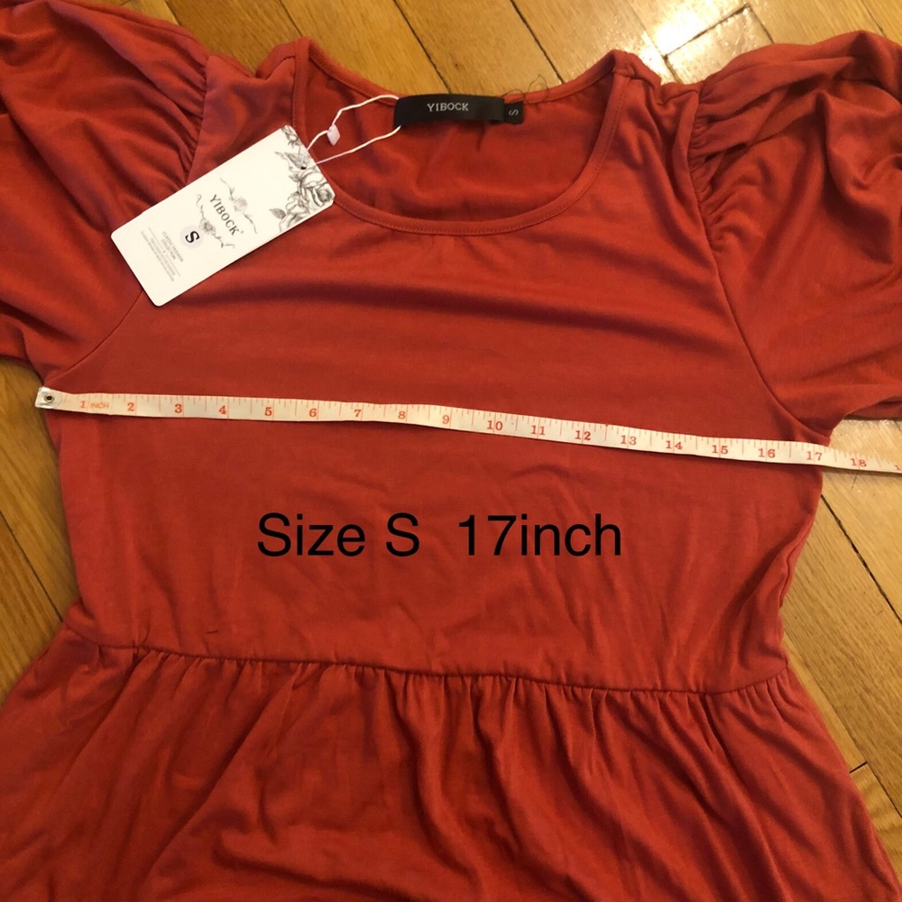 NWTSwing Dress with Pockets( Rust Red ) - Picture 9 of 12